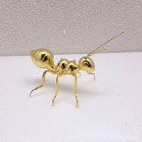 Creative Metal Ants Statue Desktop Ornament Gold Black Ants Figurines Home Decorations Modern Small Ornaments Decoration Crafts