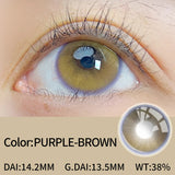 14.2mm Natural Glossy Contacts 2pcs Half Yearly Free Shipping Shiny Eye Lenses for Cosplay Party Makeup