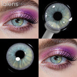 Colored Contact Lenses Lalens Urban Layer Blue Gray Bright Brown Color Contacts Eye Lens Eyes Half Year 2Pcs