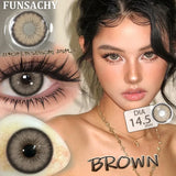 2pcs Polaris Red Contact Lenses for Eyes Natural Colorful Softlens Women Makeup Eye Contacts Yearly Brown Gray Lenses