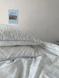 Pure Cotton Fledding Set Dr Pear Simple Elegance Cotton Quilt Cover eet Bed Canopy Four Piece Bedding Set