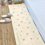 Soft Star Printed Rectangular Floor Mat Non-Slip Rug for Bedroom Bedside Bathroom Home Decor Household Floor Mat