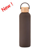Sports Thermos Cup With Bamboo Lid And Handle,Stainless Steel Vacuum Flasks,Camping Gym Drinkware,Small Mouth Water Bottle,750ml