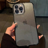 Luxury Bling Glitter Transparent Phone Case For iPhone 17 Air 16 Pro Max 15 14 13 12 11 XS XR 7 8 Plus 16e Shockproof Soft Cover