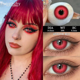 1Pair Cosplay Colored Contact Lenses for Halloween Blind Black White Lens Anime Coser Eyes Contacts Cosmetic Eye Pupils