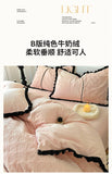 Winter Warm Bedding Set Flannel Duvet Cover for Home Thicken Velvet Queen King Size Luxury Bedroom Decor Quilt Cover Pillowcase