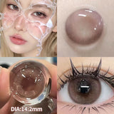 2pcs/Pair Contact Lenses Fast Shipping Big Black Lenses for Eyes Beauty Pupils Comestic Eye Color Lens 14.5mm/14.2mm