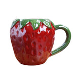 Creative Ceramic Strawberry Pumpkin Pineapple Coffee Cup Kids Fruit Mug Home Office Breakfast Milk Drink Mug Birthday Gift New