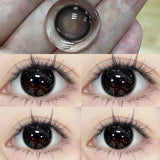 1 Pair Contact Lenses for Eyes Color Pupils Natural Brown Lenses Big Beautiful Pupil with Myopia Degree Yearly Fast Shipping