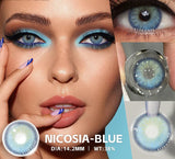 1pair Natural Color Contact Lenses for Eyes Fashion Blue Lenses Gray Pupils Brown Lenses Yearly Cosmetic Green Contacts
