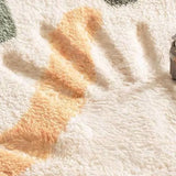 Ins Style Cute Cake Pattern Area Rug Faux Cashmere Soft Bedroom Bedside Mat Kawaii Room Decor Small Floor Carpet Non-slip