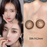 1Pair Color Contacts Lenses Myopic Prescription -0.00to-8.00 Beauty Pupils Brown High Quality Purple Lens Fast Shipping