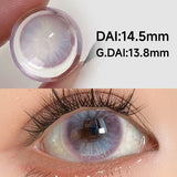 14.5mm High Pigment Colored Contacts 2pcs Free Shipping Half Yearly Big Diameter Red Brown Blue Lenses for Party Daily