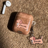 Korea Lovely Amber Color Puppy Silicone Soft Protection Case For AirPods 4 New Air Pods 1 2 3 Pro 2 Bluetooth Headphone Cover