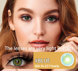 New Natural Color Contact Lenses 2pcs Colorful Makeup Eyes Contact Lens Blue Beauty Pupils Yearly Cosmetic Gray Lenses