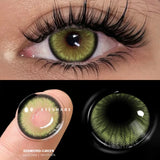 2pcs Green Colored Contact Lenses for Eyes High Quality Soft Eyes Contacts Beautiful Pupil Blue Color Lenses Brown Lenses