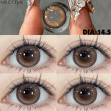 1 Pair Korean Lenses Colored Contact Lenses with Prescription Myopia Lenses with Degree Blue Lenses Fast Shipping