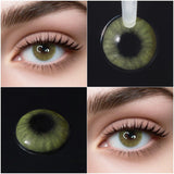 Polar Light Colored Contact Lenses 2 Pcs Yearly Disposable Soft Small Pupil Prescription Myopia Color Contacts