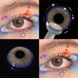 Colored Contact Lenses NEALA Brown Yellow Hazel Sheer Green Color Contacts Eye Lens Eyes Half Year 2Pcs