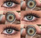 1 Pair Color Contact Lenses for Eyes Graduated Blue Fashion Optical Lenses Green Pupils Gray Natural Eye Contacts