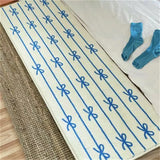 Irregular Carpet for Bedroom Cute Bow Floor Mat Soft Fluffy Foot Mats Bedside Carpets Cute Girl Rug Home Decoration Rugs