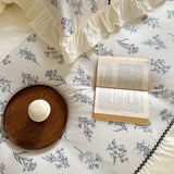 French Washed Cotton Quilt Bedding Set Four-piece Set Super Soft Princess Style Retro Pleated Small Fresh Ruffle Three-piece Set