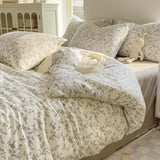Minimalist Polka Dot Style Bedding Set Duvet Cover Set Four Piece Bedding Set Bed Sheet Fully Enclosed for Home