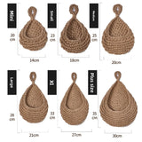 Hanging Baskets for Veggies Kitchen Fruit Basket Wall Baskets Woven Produce Holder Storage Fruit Wall Hooks Home Restaurant