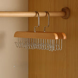 2Pcs Belt Hanger Wooden Belt Organizer for Closet Rack for Storage Sturdy Belt Holder Space Saver for Belt Tie Bra Accessories