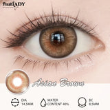 1 Pair Asian Series Colored Contact Lenses Natural Brown Pupils Eyes Contact lenses Green Soft Contacts 14.50mm