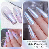 5ml Super Sliver Metallic Gel Nail Polish Holographics Metal Effect Painting Liner DIY Nail Art Decoration Varnish