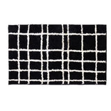 Nordic Tufting Grids Bathroom Mat Bathmat Soft Geomrtic Rug Tidy Pad Living Room Carpet Anti-slip Hallway Home Door Decor