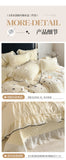 Princess Style Duvet Cover Set Lace Ruffles Rose Embroidery Bed Cover Bed Sheet Pillowcase Soft Bedding Set Decor Gift for Home