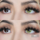 Colored Contact Lenses for Eyes 2Pcs Natural Grey Green Cosmetic Lenses Beauty Eye Pupilles Yearly Soft Lens