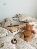 Pure Cotton Double Layered Lace Four Piece Bedding Set Cute South France Secret Garden Cartoon Design Bed eet Cover Duvet C...
