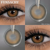 1 Pair Black Color Contact Lenses Brown Grey Beauty Soft Contact Lenses Yearly Fast Shipping Beauty Pupils Cosmetics