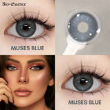 Contact Lenses Natural Look Beauty Pupils Brown Eye Contacts Cosmetic Grey/Blue Lenses for Daily Party