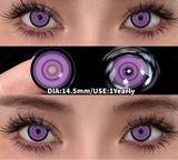 2Pcs Cosplay Colored Contact Lenses Crazy Red Eye Lenses Anime Purple Eyes Contacts Halloween Lenses for Beauty Makeup