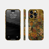 Ins Literary and Retro Flowers Case for IPhone 16 15 14 13 Pro Max 12 11 Pro Plus XR Shockproof Protective Slim Hard Film Cover