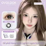 2pcs Ice Blue Colored Contact Lenses Natural Brown Prescription Lenses Big Eyes Soft Cosmetic Contacts for Daily Wear