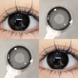 1pair Natural Gray Color Contact Lenses Cosmetic Softlens 14.2mm