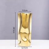 Ceramic Vase Light Luxury Tabletop Hydroponic Flower Arrangement Vases Modern Home Decoration Accessories