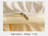 Elegant Lace Bedding Sets Luxury Bed Linen Korean Princess Style Washed Cotton Ruffle Duvet Cover Bed Sheet Pillowcases for Girl