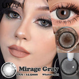 1 Pair Contact Lenses with Natural High Color Saturation & Defined Edge, Soft Age-Reducing Ambience