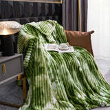 Purple Blanket for Winter Tie Dyeing Warm manta Single/Queen/King High Quality 300gsm Plaids for Sofa Thow Blanket
