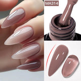 7ml Rubber Base Nail Gel Polish Nude Milky White DIY Nail Art Soak Off Gel Polish Semi Permanent Painting UV Vernis
