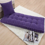 Long Cushion Thickening Garden Chair Cushion Solid Color Home Seat Mat Floor Cushion 55x155/55x165cm