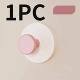1/4Pcs Colorful Strong Suction Cup Hook No Drill Movable for Bathroom Kitchen Keys Towels Bags Dolls Hanging Organizer