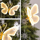 Automatic Opening LED Butterflies for Wedding Decor, Romantic Magical Light Up Wings for Party Christmas Festival Decoration