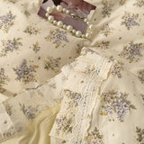3/4Pcs Vintage French Fresh Floral Lace Ruffles 100% Cotton Bedding Set Duvet Cover Bed Skirt/Bed Sheet/Fitted Sheet Pillowcases